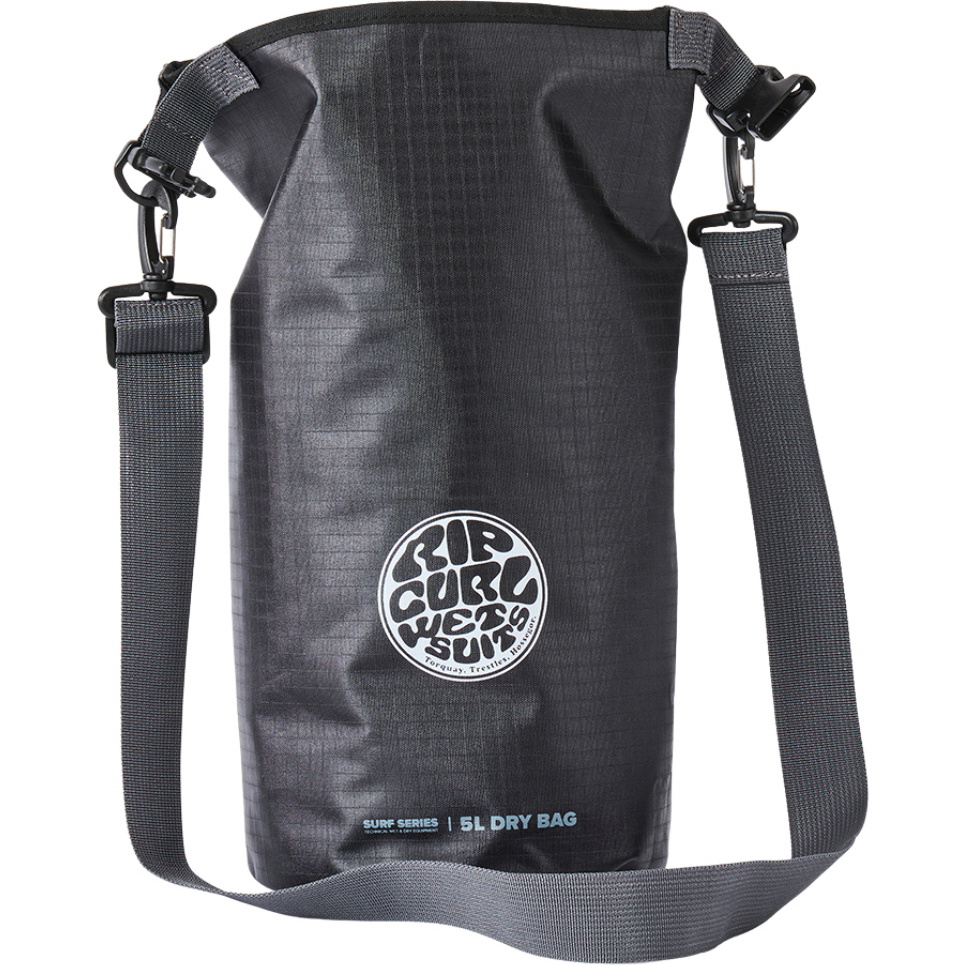 2026 Rip Curl Surf-Serie 5L Fass-Barren-Tasche 174MUT - Black / Grau